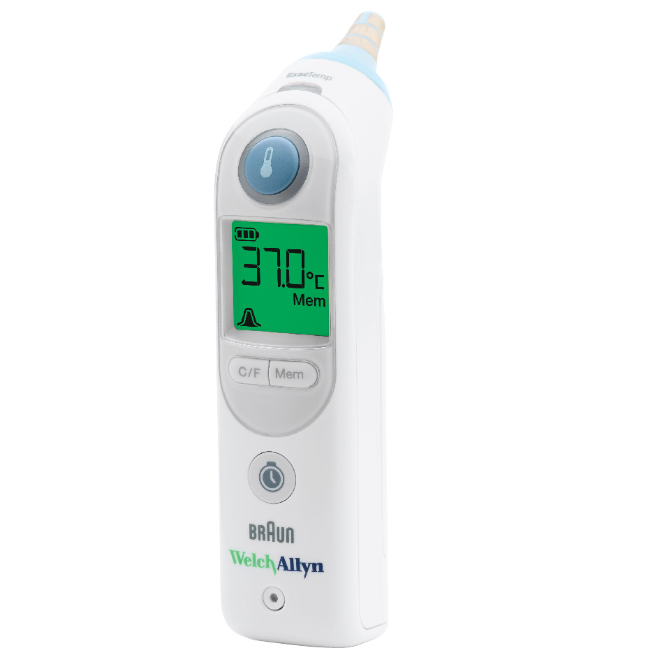 BRAUN THERMOSCAN PRO 6000 EAR THERMOMETER WITH SMALL CRADLE 06000-200 EACH