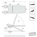 HEALTHTEC EVO2 GYNAE EXAMINATION COUCH / CHAIR, TRENDELENBURG TILT, ELECTRIC HEIGHT, 400KG SWL (STATIONARY) 55701