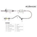 INFUSION SET WITH 15um FILTER VENTED CHAMBER AND INJECTION SITE (IV010000)