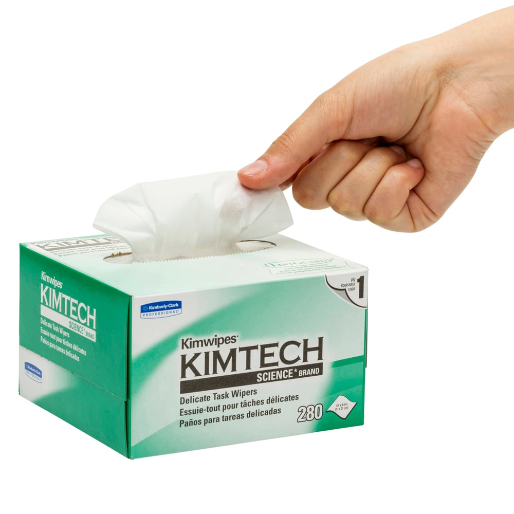 KIMTECH SCIENCE® KIMWIPES™ 34120 DELICATE TASK WIPER, WHITE 21CM X 11CM, 280 SHEETS/BOX, 30 BOXES/CASE