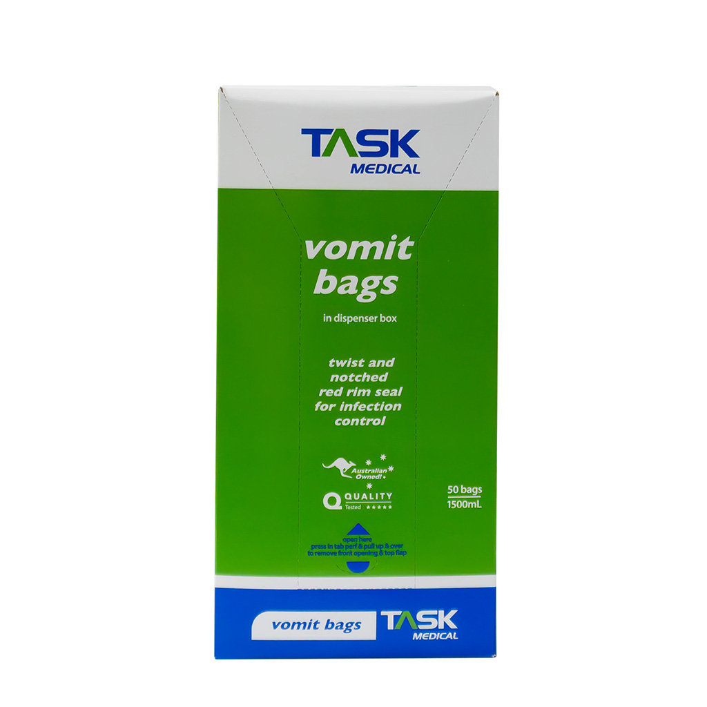 TASK MEDICAL VOMIT BAGS - BOX OF 50