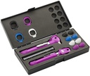 WELCH ALLYN POCKET PLUS LED DIAGNOSTIC SET, OTOSCOPE & OPHTHALMOSCOPE PLUM COLOUR HARD CASE 92880-PUR SET