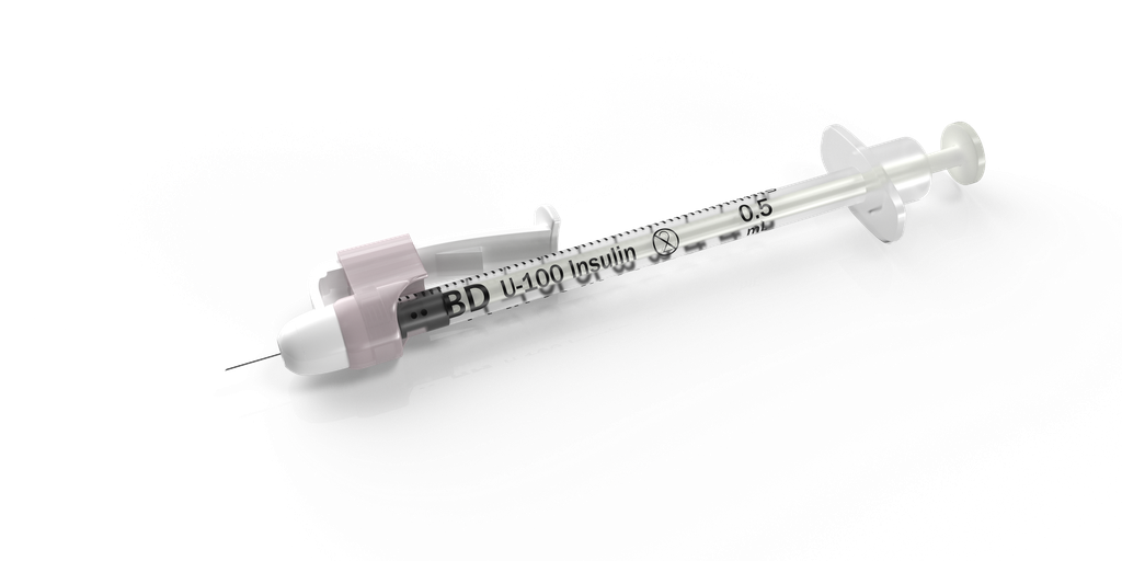 BD SYRINGE SAFETY GLIDE  1mL 29G 1/2 0.33mm x 13mm (305930) - Box of 100