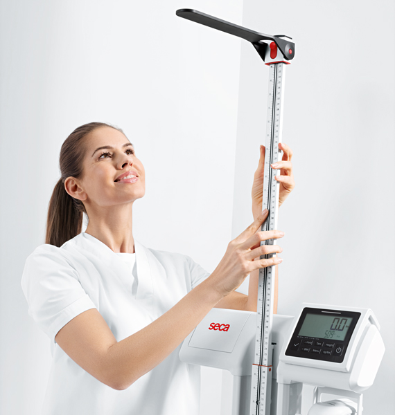 SECA 777 DIGITAL COLUMN SCALE WITH EYE LEVEL DISPLAY & HEIGHT ROD