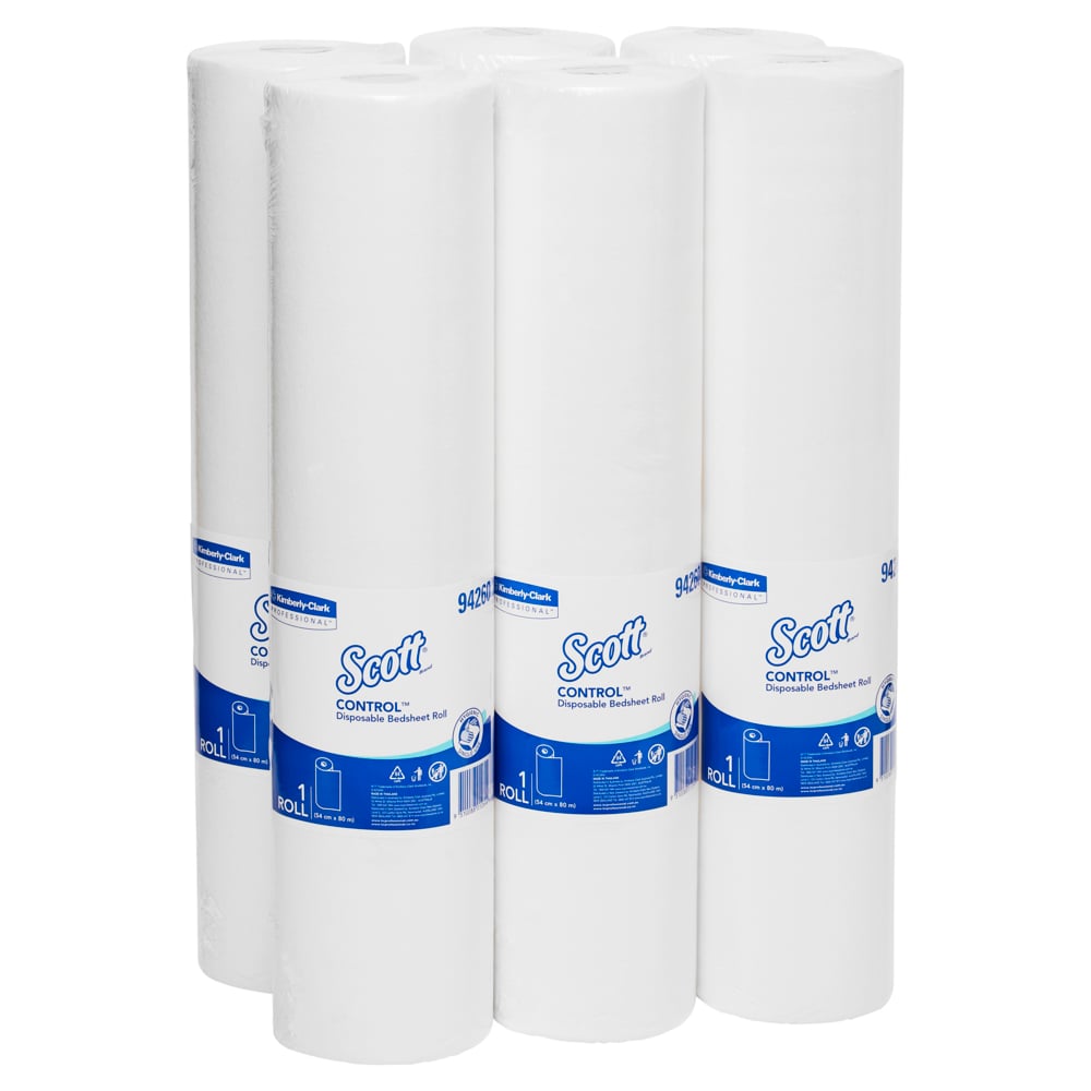 SCOTT CONTROL DISPOSABLE BEDSHEET ROLL 80 METERS - 6