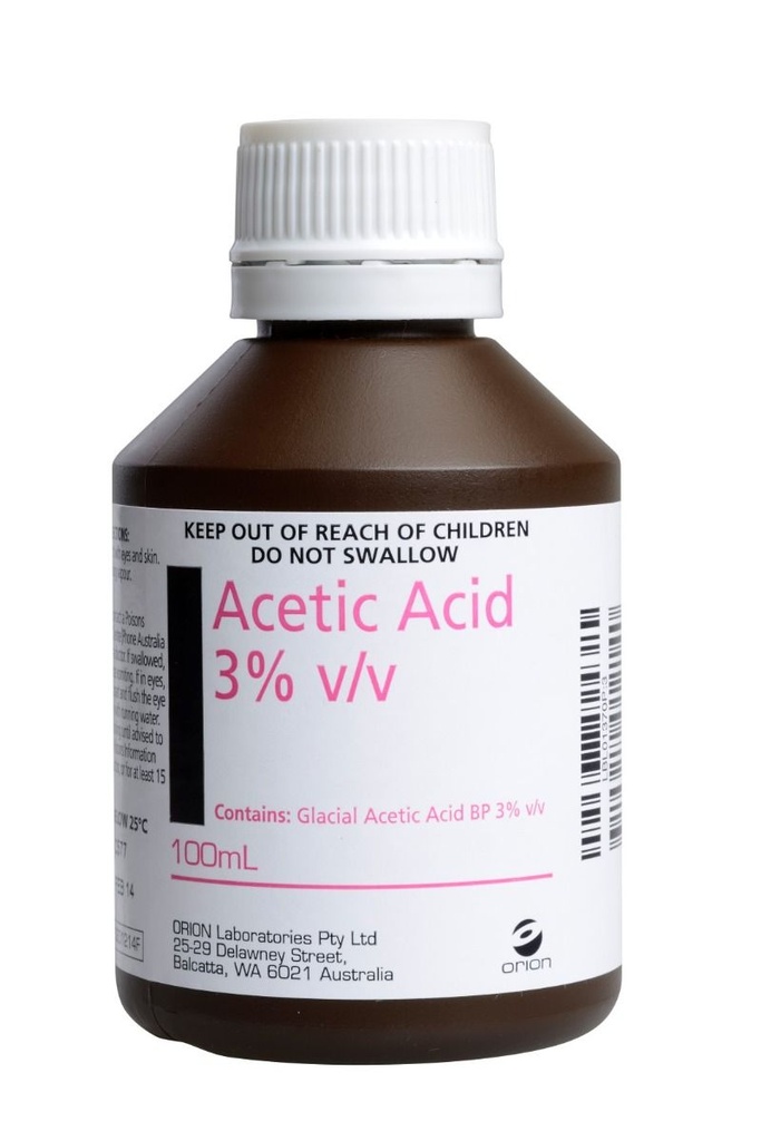 ACETIC ACID 3 % 100ML