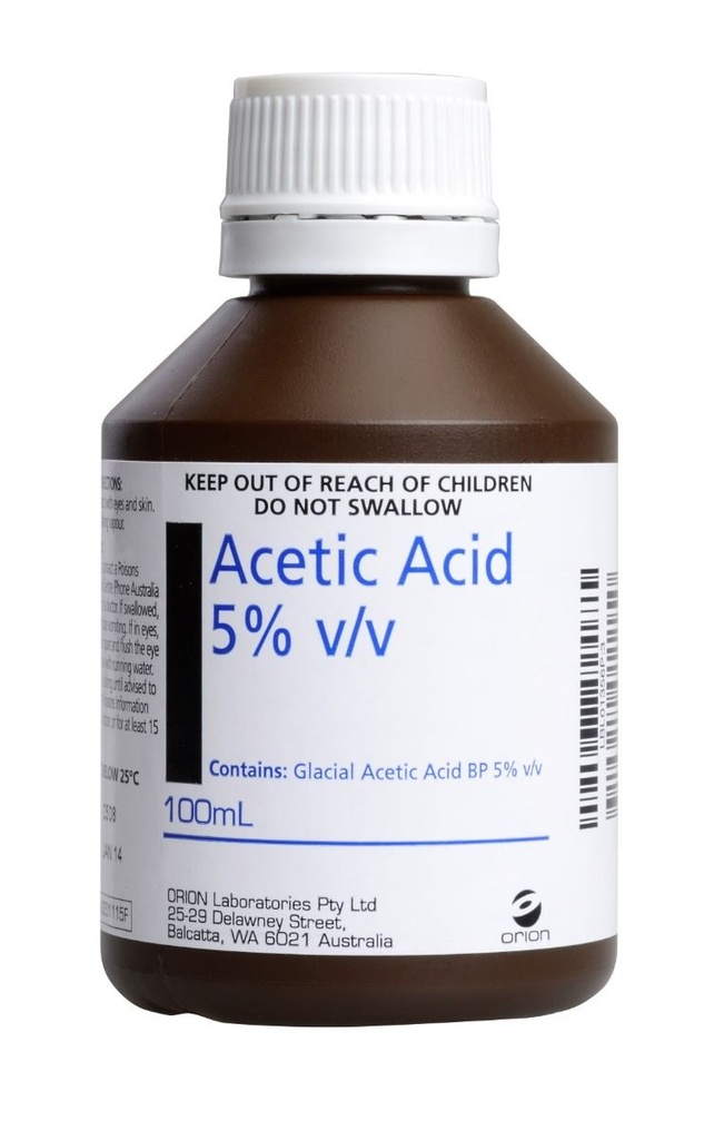 ACETIC ACID 5% BOTTLE 100ML