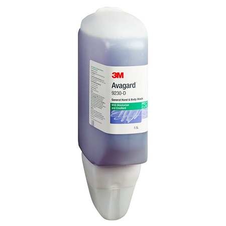 3M AVAGARD GENERAL HAND & BODY WASH (PURPLE) 1.5LTR 9230-D EACH