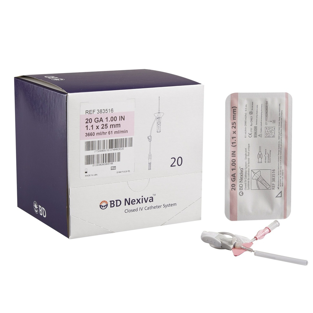 BD NEXIVA 20G X 1" 1 PORT-20