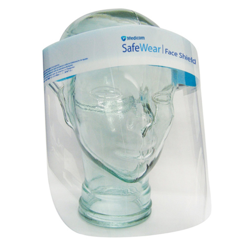 MEDICOM SAFEWEAR FULL FACE SHIELD DISPOSABLE FOG FREE - 30 (SFWHFS2033)