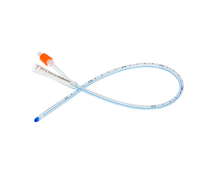 16Fr Foley Catheter Silicone 2 Way 45cm With 10mL Balloon - Box of 10 (UR011002)
