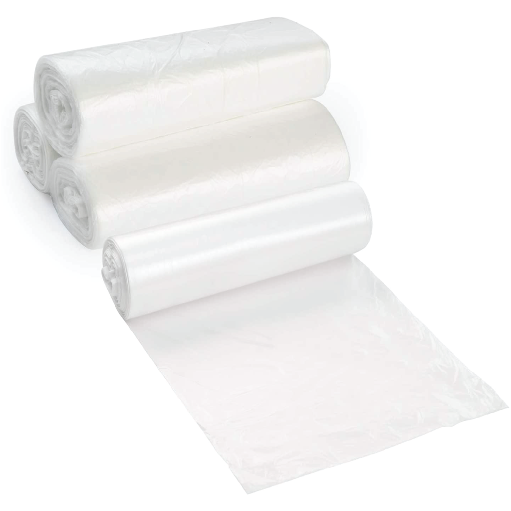 ELKA 36LTR WHITE BIN LINER/GARBAGE BAGS DEGRADABLE ROLL - 50 (EK36TW)