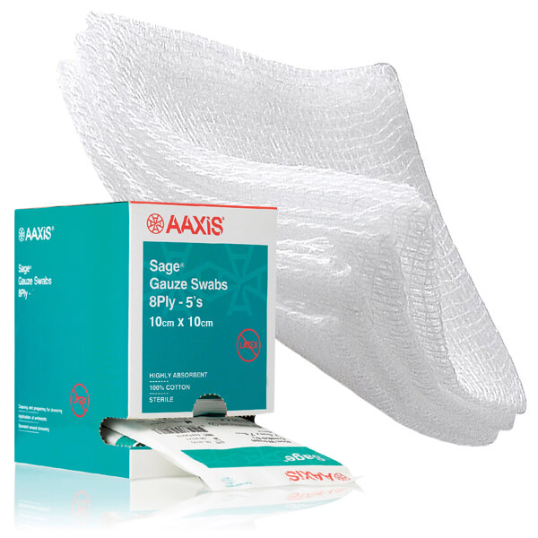 STERILE GAUZE SWABS 10CMX10CM 5s - 30 (11012069)