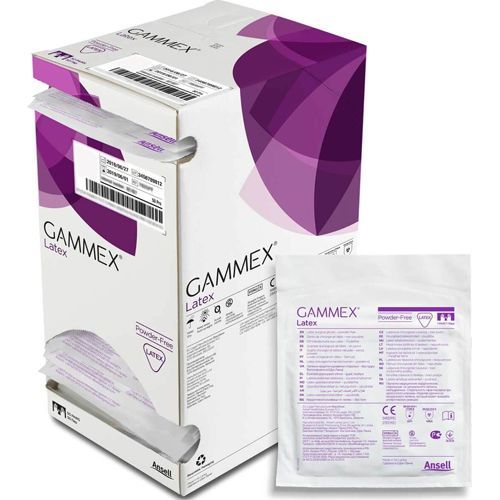 GAMMEX STERILE POWDER FREE LATEX SURGICAL GLOVES 8.5 - 50 (330048085)