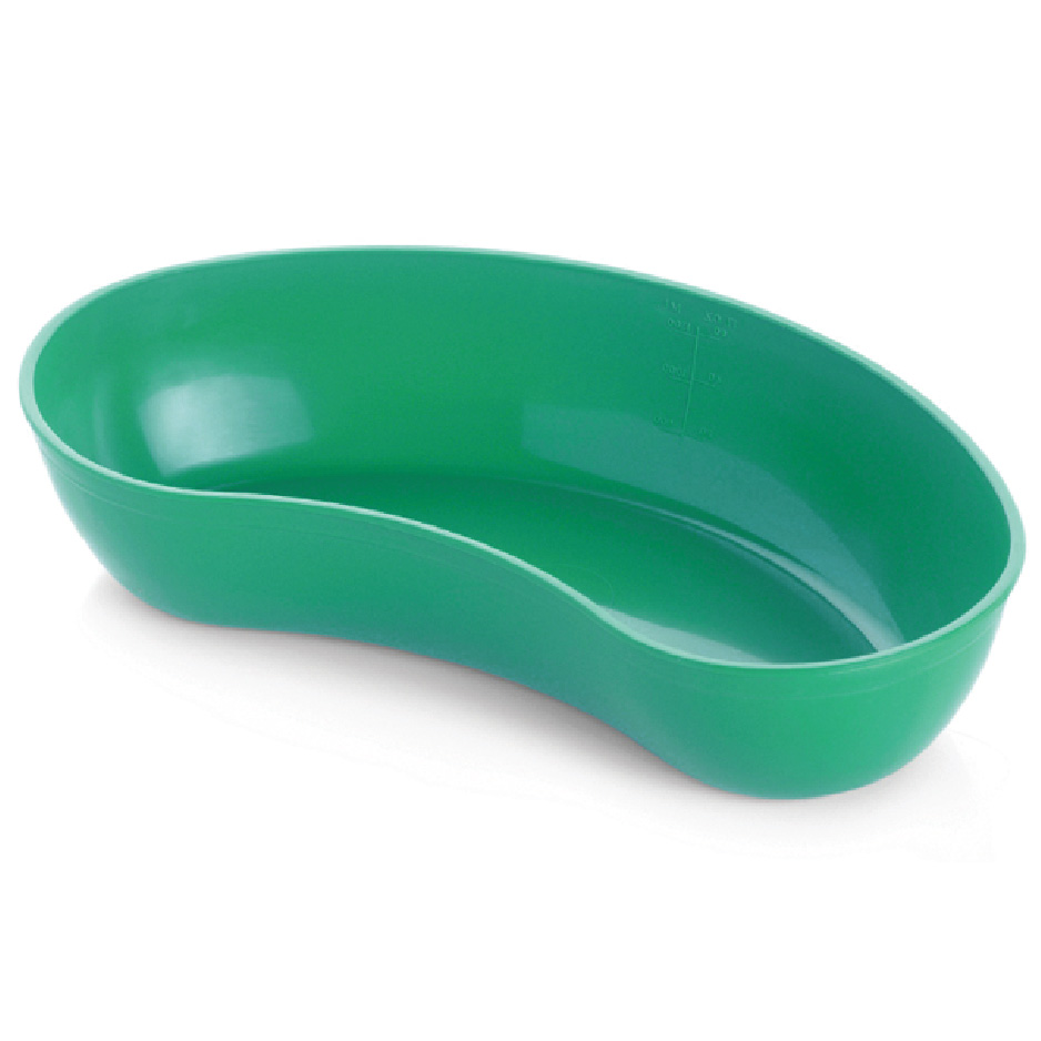 CONSTAR PLASTIC KIDNEY DISH AUTOCLAVABLE NON-STERILE GREEN 700ML(230MM) (DK700GU)