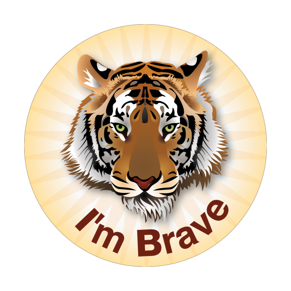 LABEL "I'M BRAVE-TIGER"