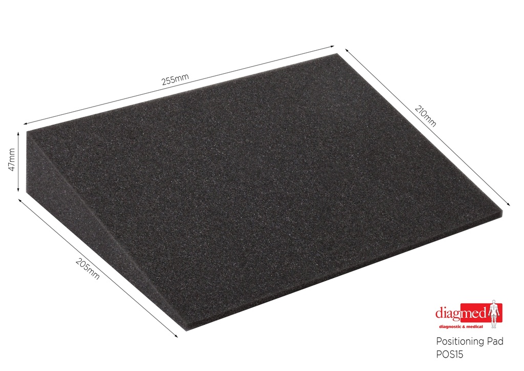 15 DEGREE FOAM WEDGE POSITIONING PAD 255X205X55 MM