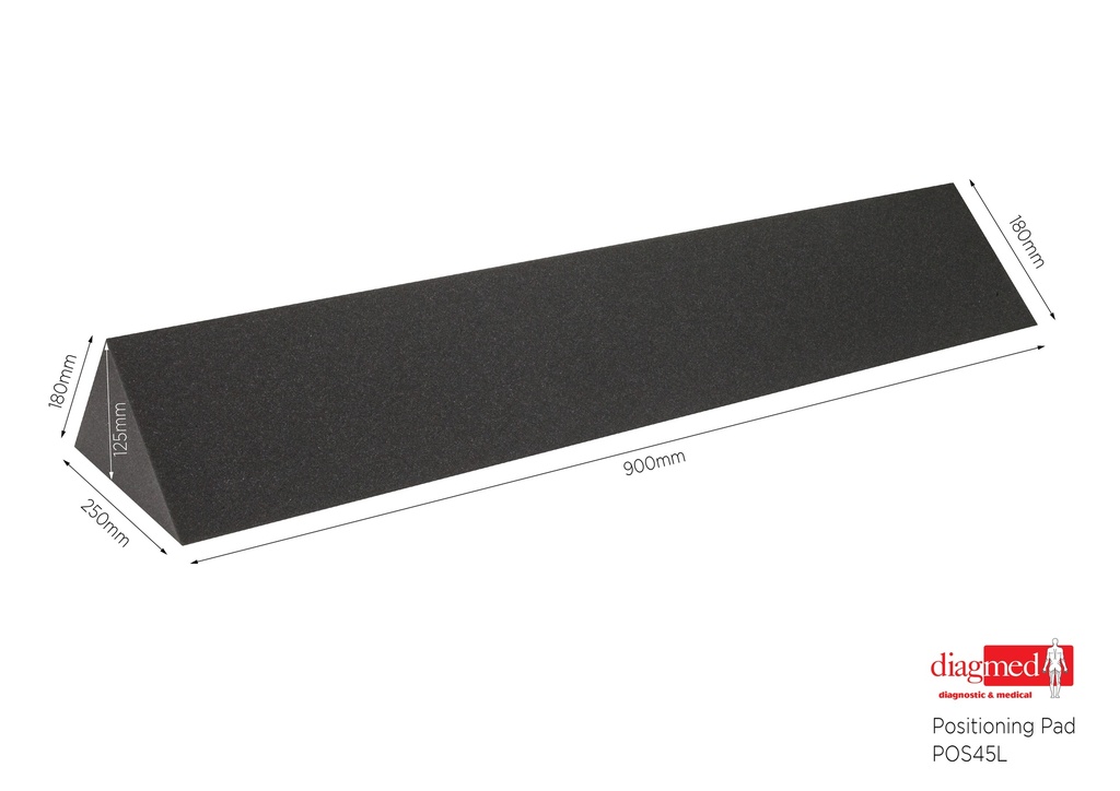 45 DEGREE LARGE WEDGE POSITIONING PAD 250X180X900 MM