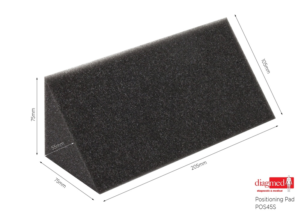 SMALL 45 DEGREE POSITIONING PAD 105 X 75 X 205 MM