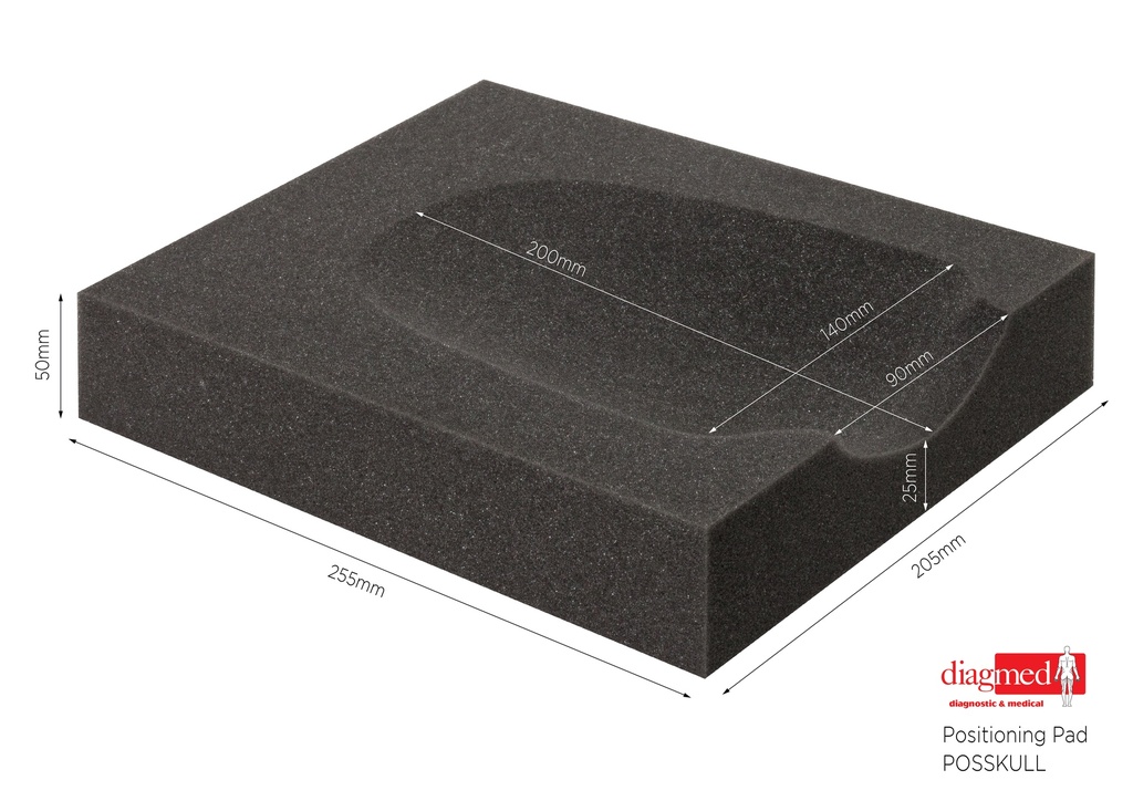 SKULL POSITIONING PAD 255X205X50MM