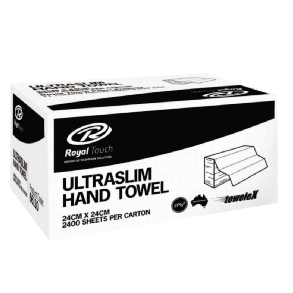 ROYAL TOUCH ULTRASLIM HAND TOWEL 24CMX24CM - 2400