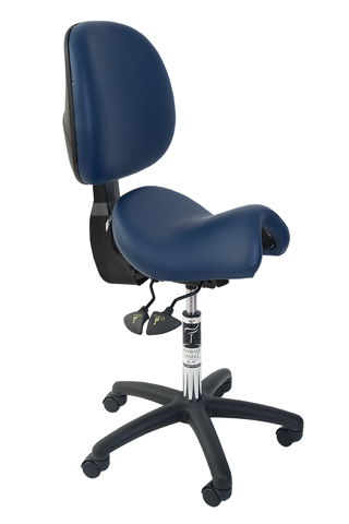 BAMBACH MEDIUM (STANDARD) SADDLE SEAT + BACK - NAVY BLUE