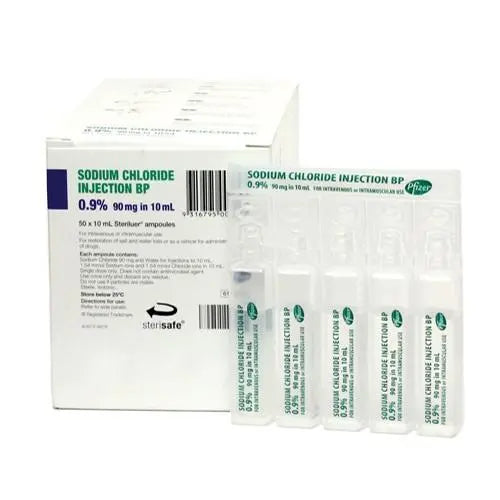 SODIUM CHLORIDE 0.9% 10ML INJ - BOX OF 50