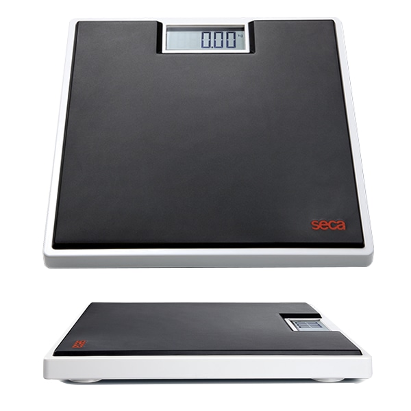 SECA 803 DIGITAL FLOOR SCALE 150KG WITH BLACK RUBBER PLATFORM