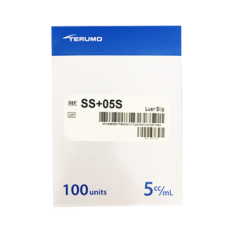 TERUMO SYRINGE 5ML LUER SLIP - 100 (SS+05S)