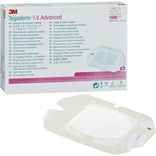 3M TEGADERM IV ADVANCED DRESSING 10 X 12CM - 50X4 (1688)