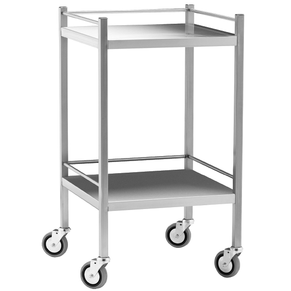 TASK STAINLESS STEEL TROLLEY NO DRAW 50X50X97CM