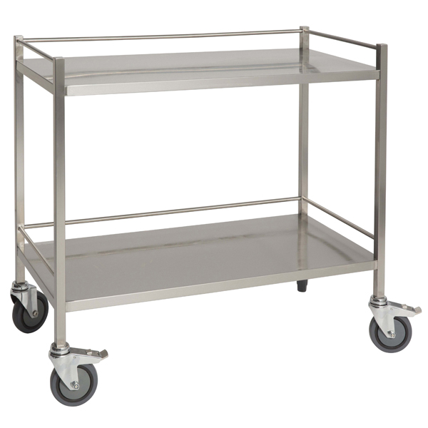 TASK STAINLESS STEEL TROLLEY NO DRAWER 80X49CM