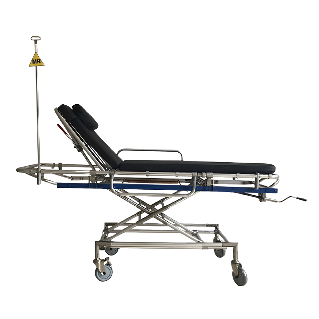 TASK MRI / MR SAFE ADJUSTABLE HEIGHT STRETCHER WITH DRIP STAND (HO-709)