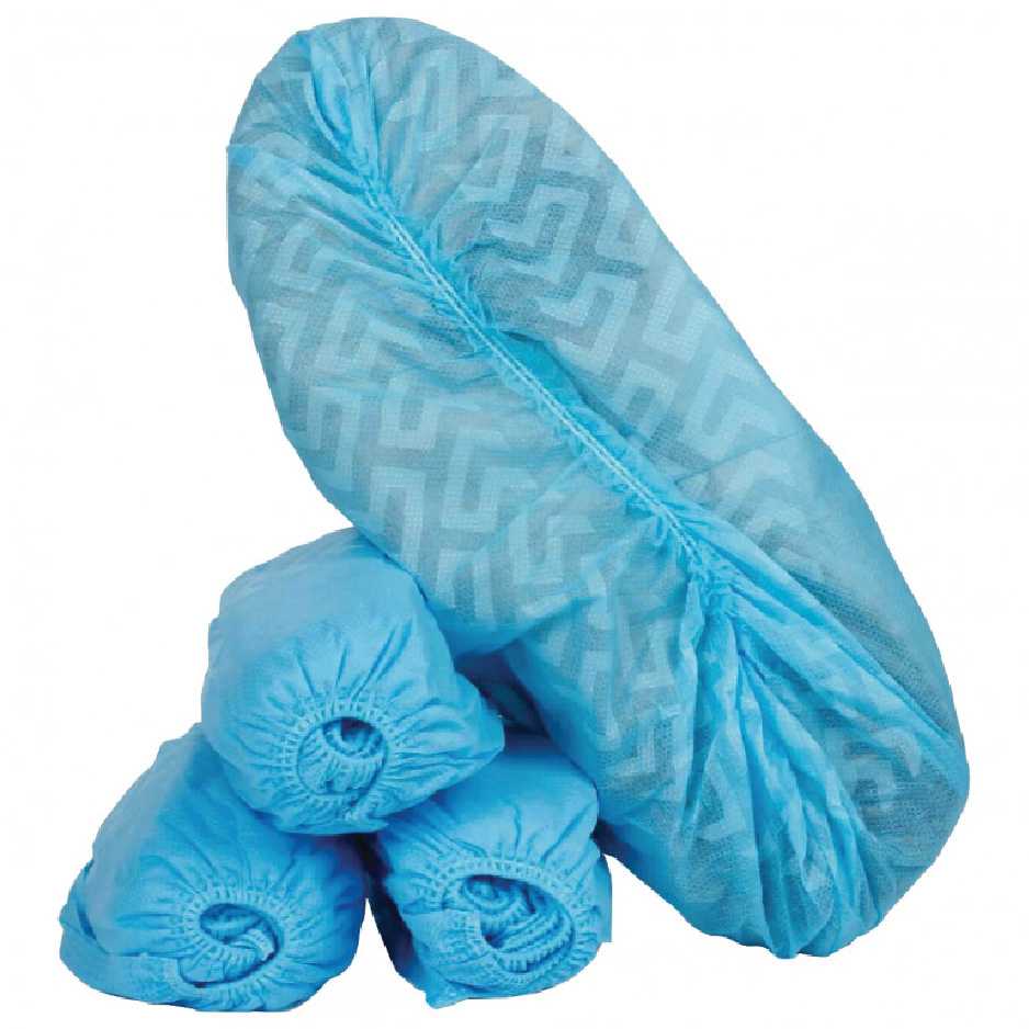 TASK NON-SKID NON-WOVEN BLUE DISPOSABLE SHOE COVER - 100
