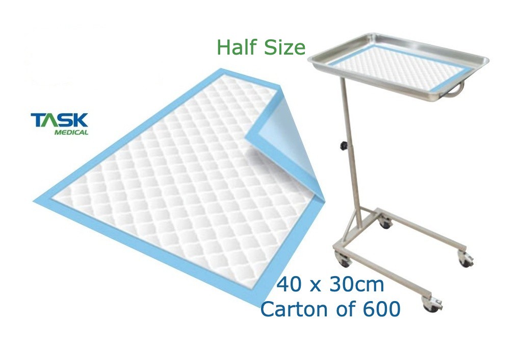 TASK MEDICAL UNDERPADS BLUEYS *HALF SIZE* 40x30CM TKUP11 CASE - 600