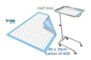 TASK MEDICAL UNDERPADS BLUEYS *HALF SIZE* 40x30CM TKUP11 CASE - 600