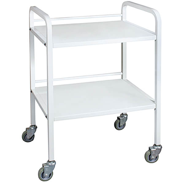 Task Powder Coated Utility Trolley 2 Shelves No Drawer