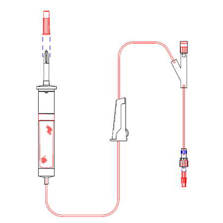 TUTA INTRAVENOUS TRANSFUSION SET (I.V. GIVING SET) 32.823