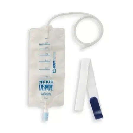 MERIT DRAINAGE BAG 600ML WITH POLYPROPYLENE LUER - 20(MDD600PML)
