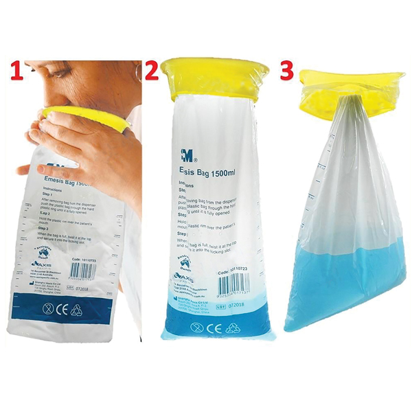 SM EMESIS VOMIT BAG 1.5 LITRE (101-10723)- 50