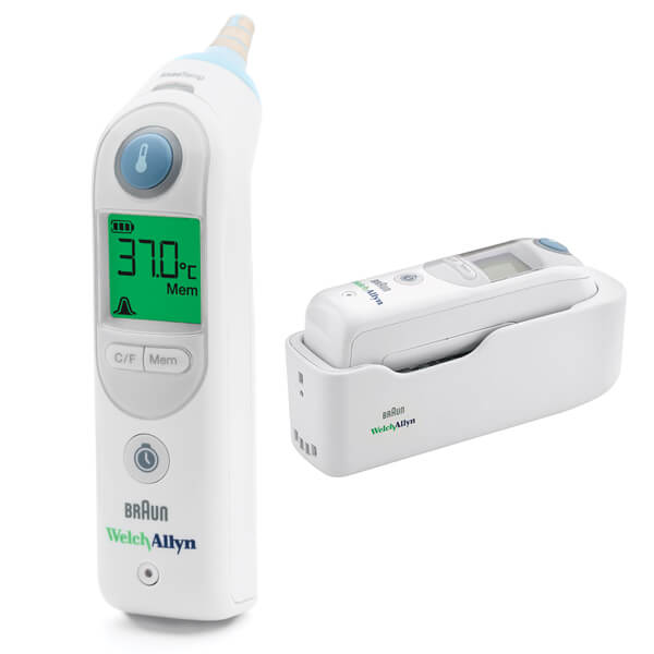 BRAUN THERMOSCAN PRO 6000 EAR THERMOMETER WITH SMALL CRADLE 06000-200 EACH