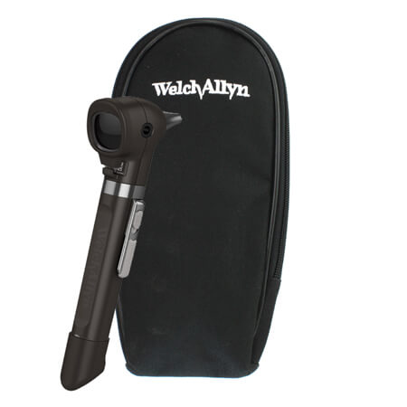 WELCH ALLYN POCKET LED OTOSCOPE 6 WATT WITH HANDLE & SOFT CASE ONYX COLOUR (22880-BLK)