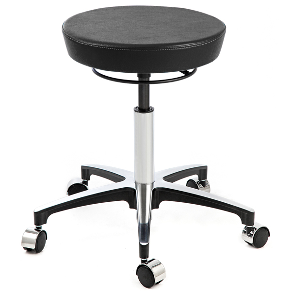 WINBEX COMFORTLINE SURGEON STOOL BLACK WITH 65MM HEAVY DUTY CASTORS 00-0029-08 DU100