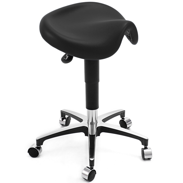 WINBEX MICA SADDLE SEAT STOOL WITH TILTING SEAT BLACK 00-5113-201 DU100