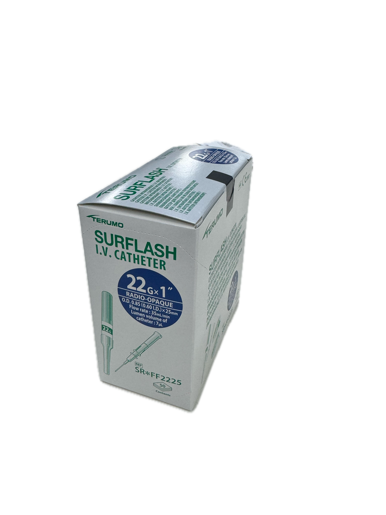 TERUMO SURFLASH IV CANNULA 22G X 25MM - 50 (SR*FF2225)