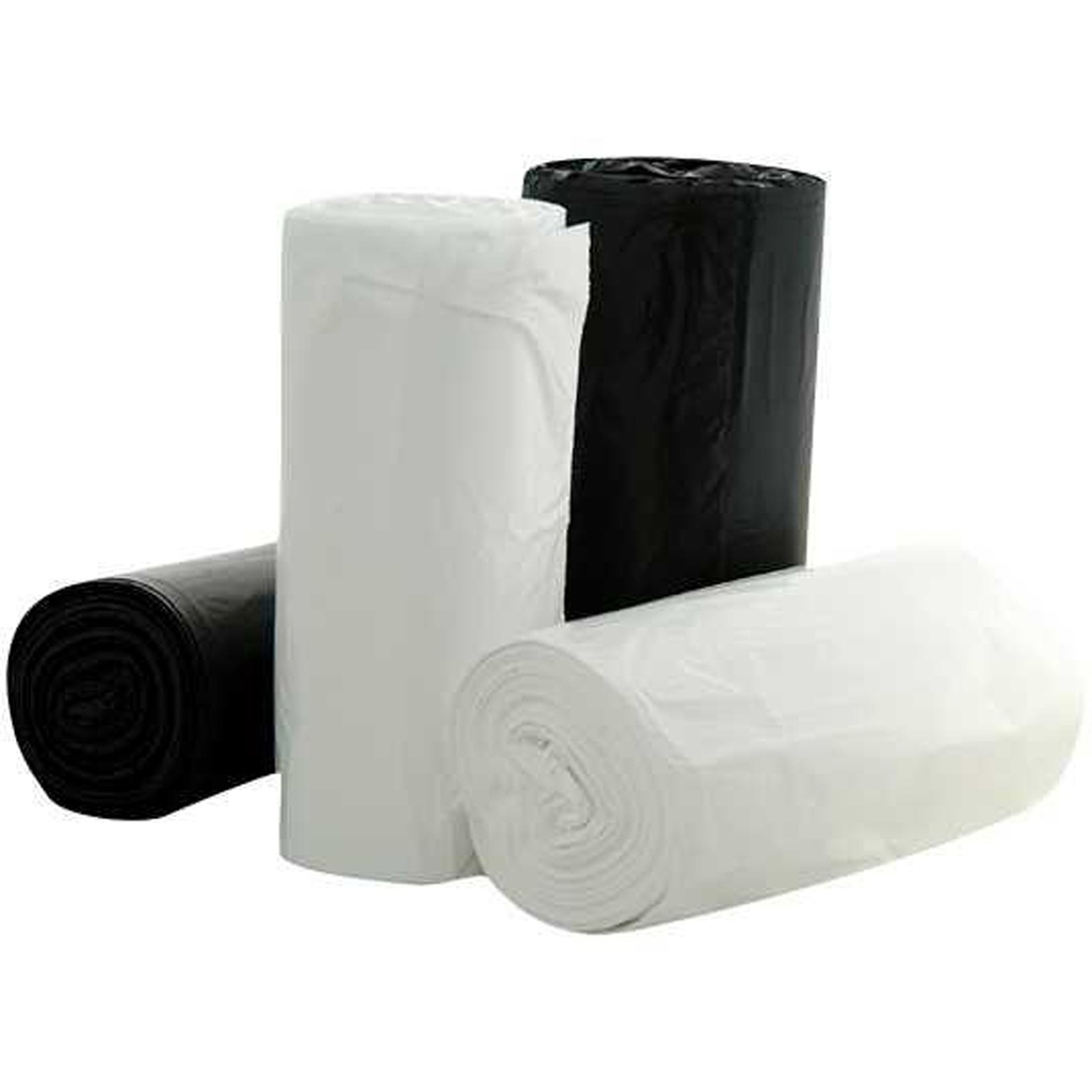 ELKA 36LTR BLACK BIN LINER/GARBAGE BAGS  DEGRADABLE ROLL - 50 (EK36BLK)