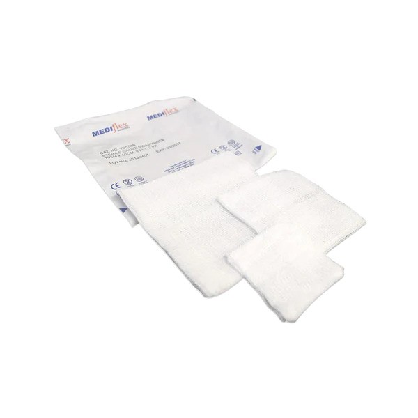 STERILE GAUZE 8PLY SWABS - 7.5X7.5CM 5PC - 50  (Y0078E)