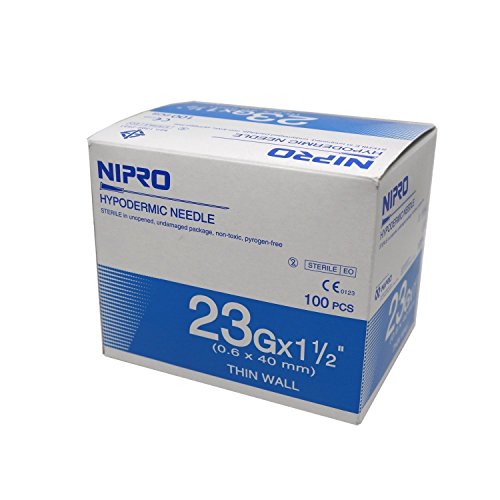 NIPRO NEEDLE 23G x 1-1/2"(38mm) - Box of 100