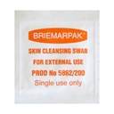 BRIEMARPAK SKIN CLEANSING SWABS 70% ISOPROPYL ALCOHOL 28% WATER FOR IRRIGATION 2% CHLORHEXIDINE - 200(5862/200)