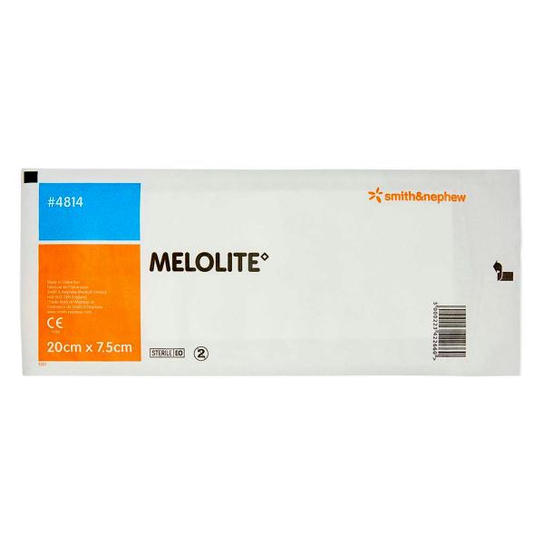 SMITH & NEPHEW MELOLITE DRESSING LOW ADHERENT 7.5 X 20CM 4814 BOX - 100